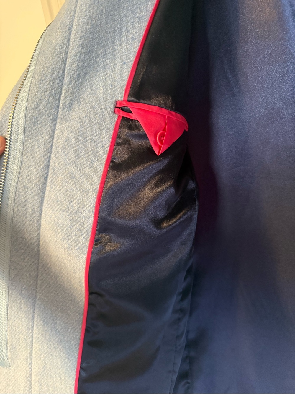 J. Crew Wool Cocoon Coat Stadium Cloth Heather Blue 2P - Picture 7 of 13